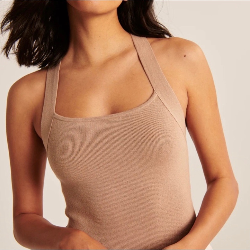 NWT Abercrombie Crossback Sweater Knit Bodysuit size small